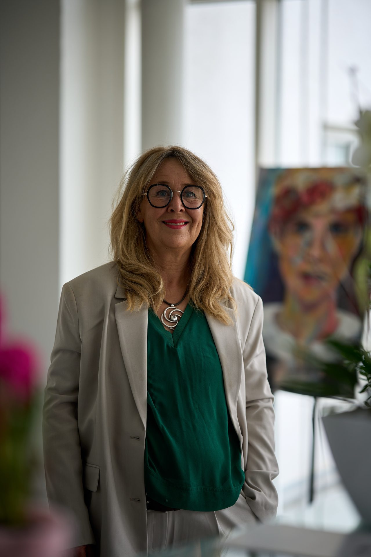 Gabi Stegmiller im Salon
